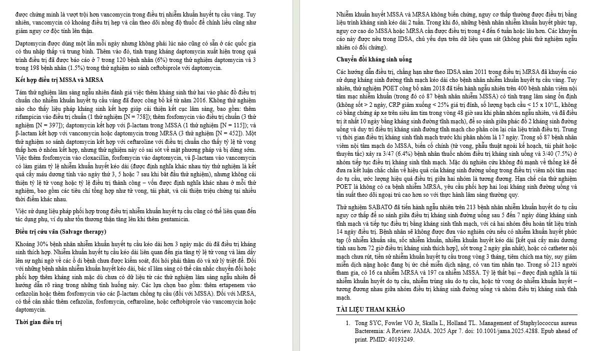 Kết hợp điều trị & điều trị cứu vãn